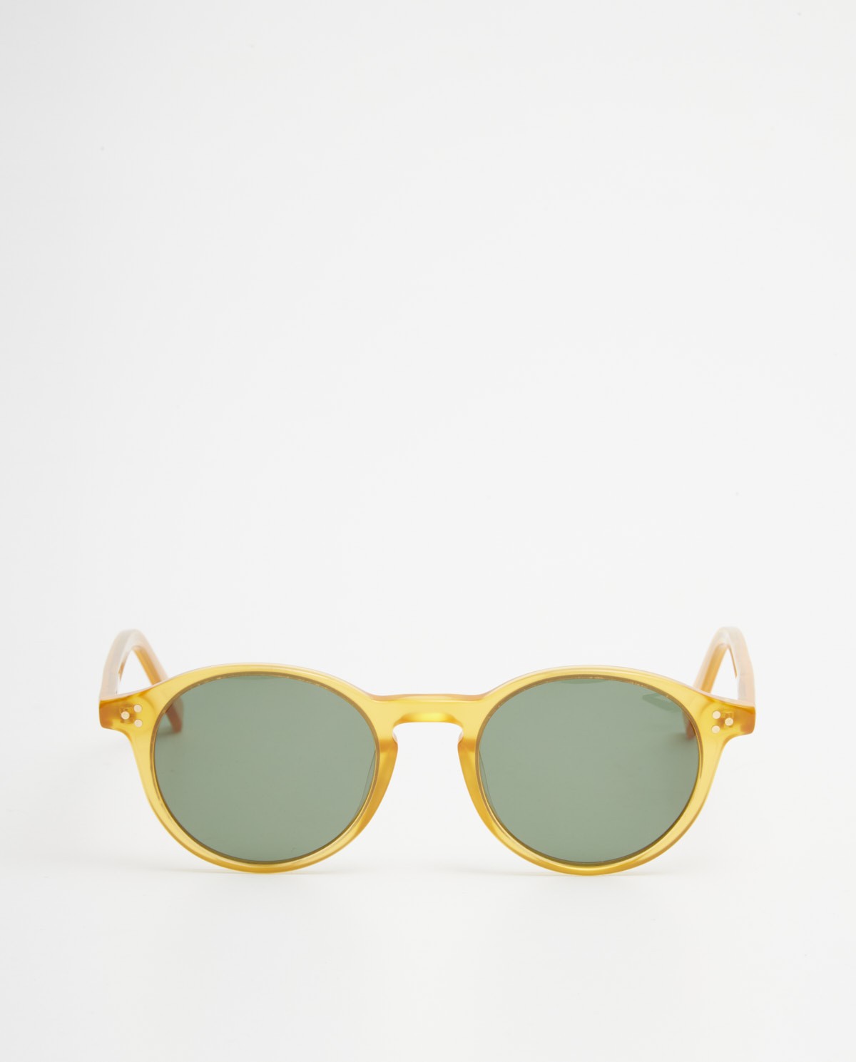 tortoiseshell round glasses Yellow 1