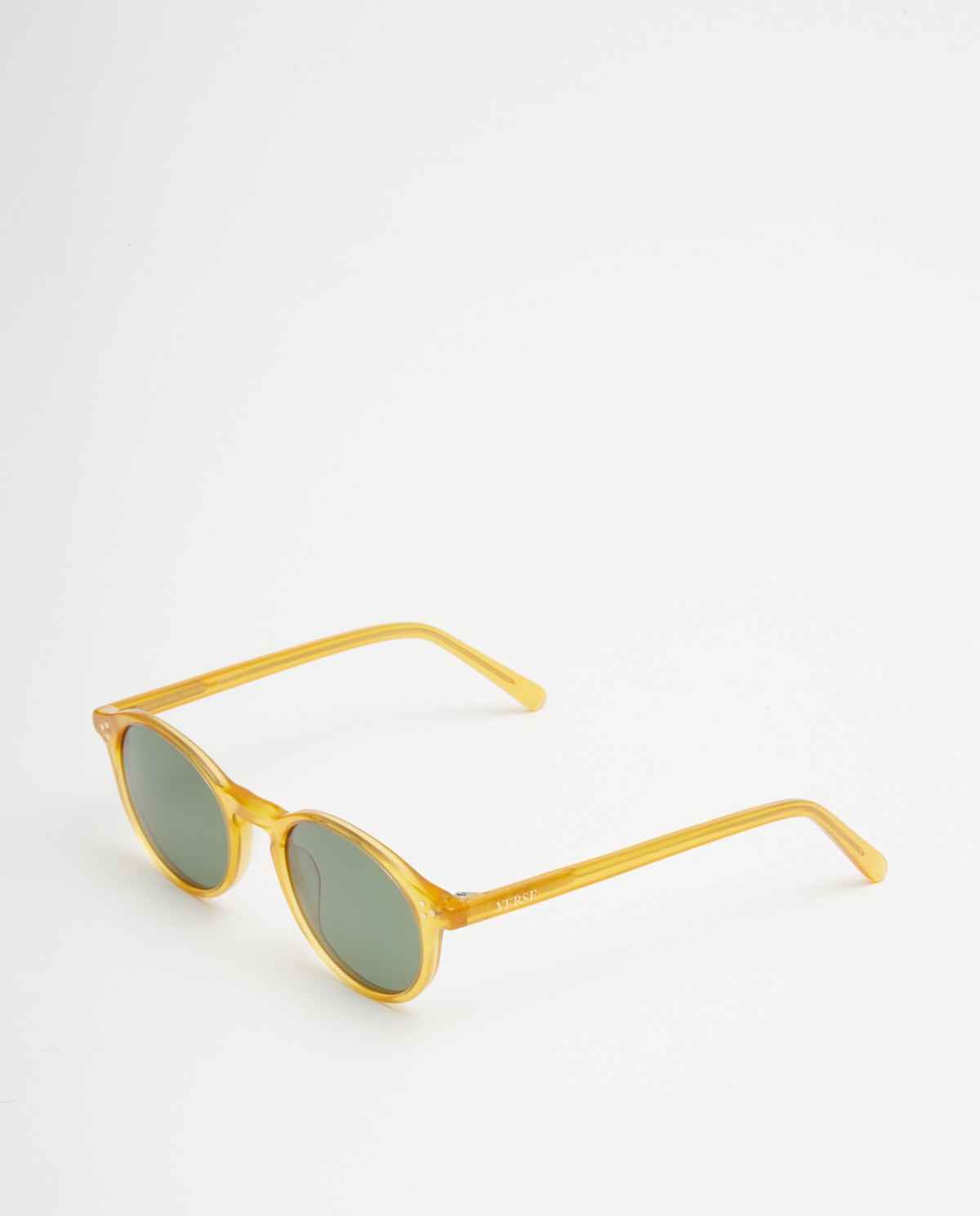 lunettes rondes en écaille Yellow 2