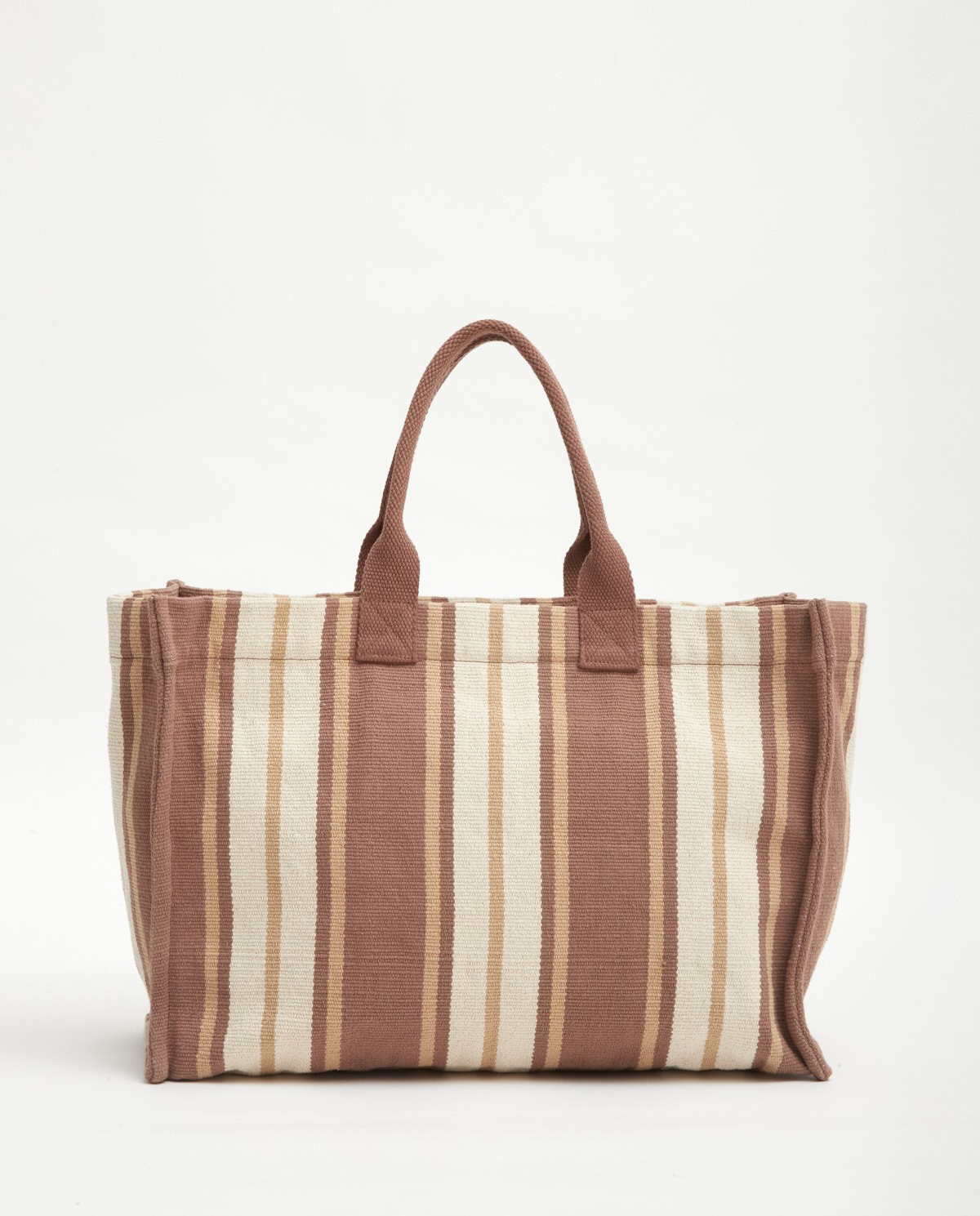 Shopper bag stripes Chocolate 6