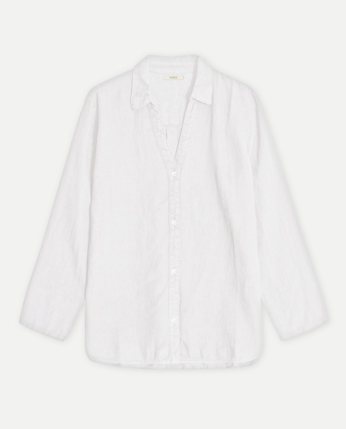 Camisa 100% lino White 6