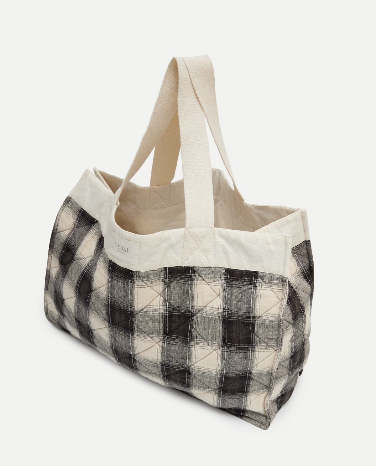 Sac Matelassé À Carreaux noir