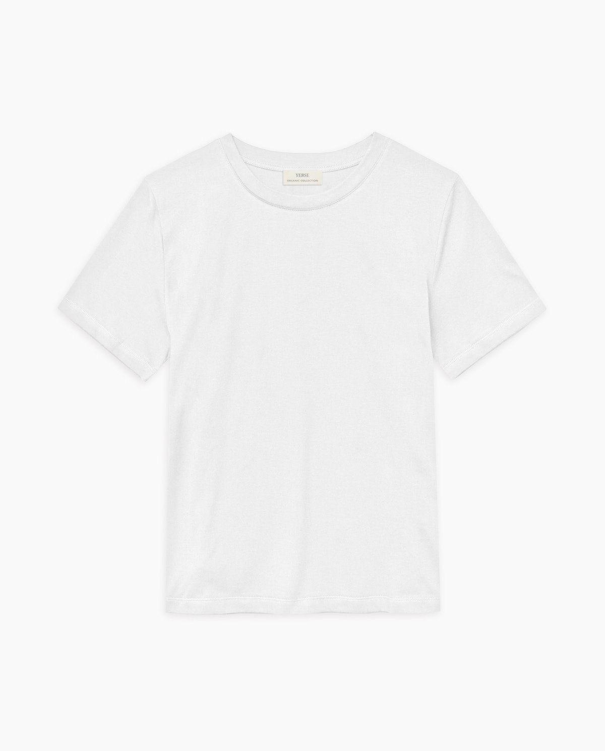 Camiseta básica cuello redondo blanco 6