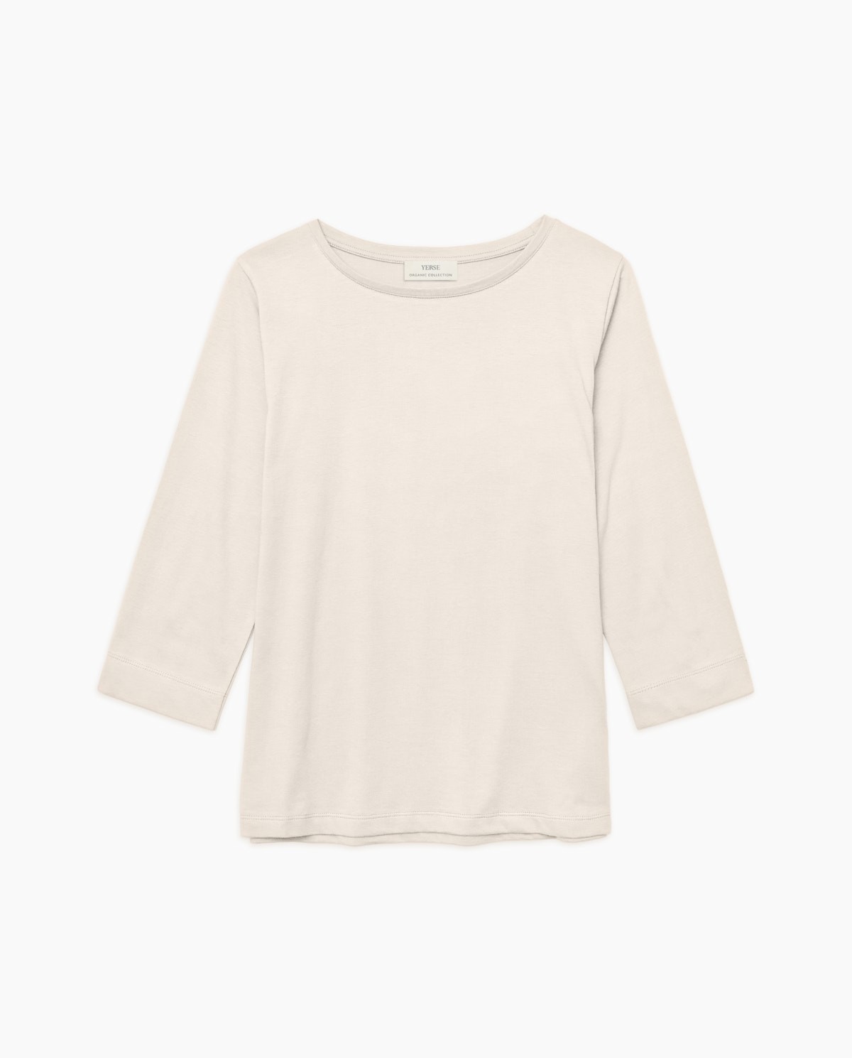 Camiseta básica 3/4 beige 6