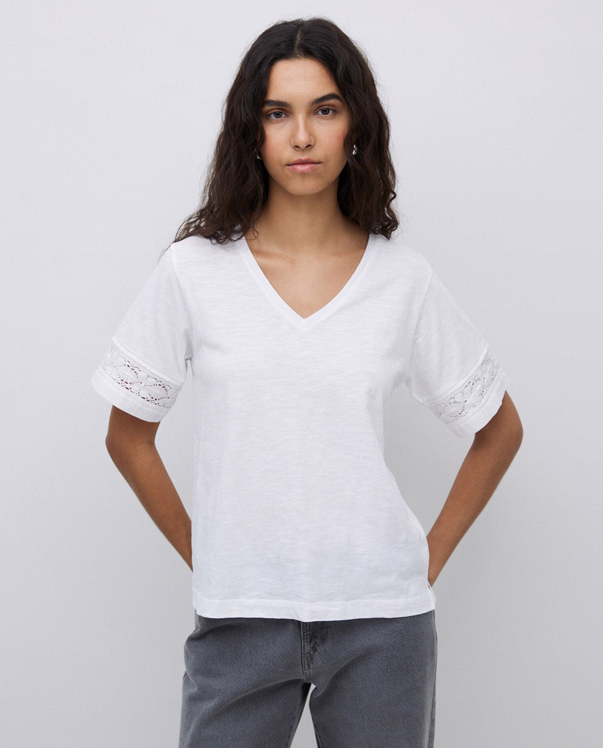 Camiseta puntillas blanco 2