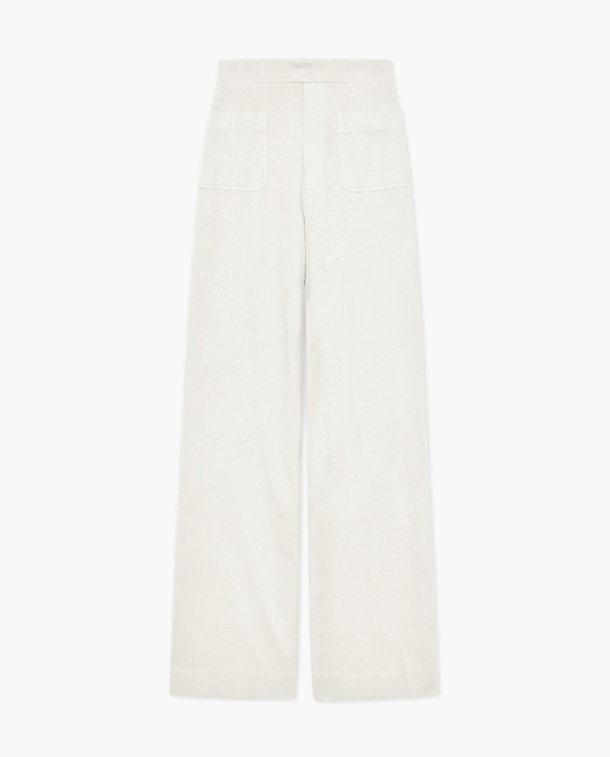 Pantalones de punto algodón crudo 6