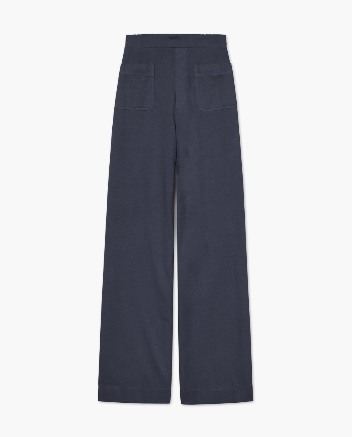 Pantalones de punto algodón azul oscuro 7