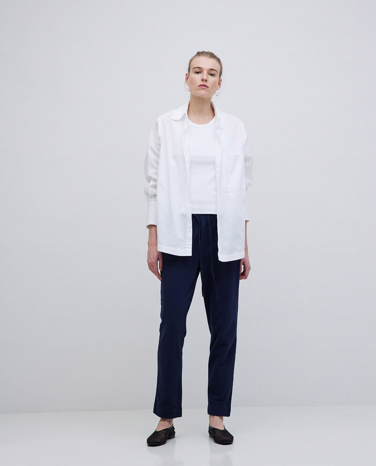 Pantalon de jogger en molleton bleu foncé