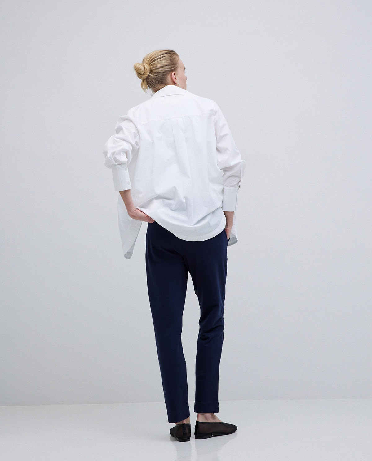 Pantalon de jogger en molleton bleu foncé