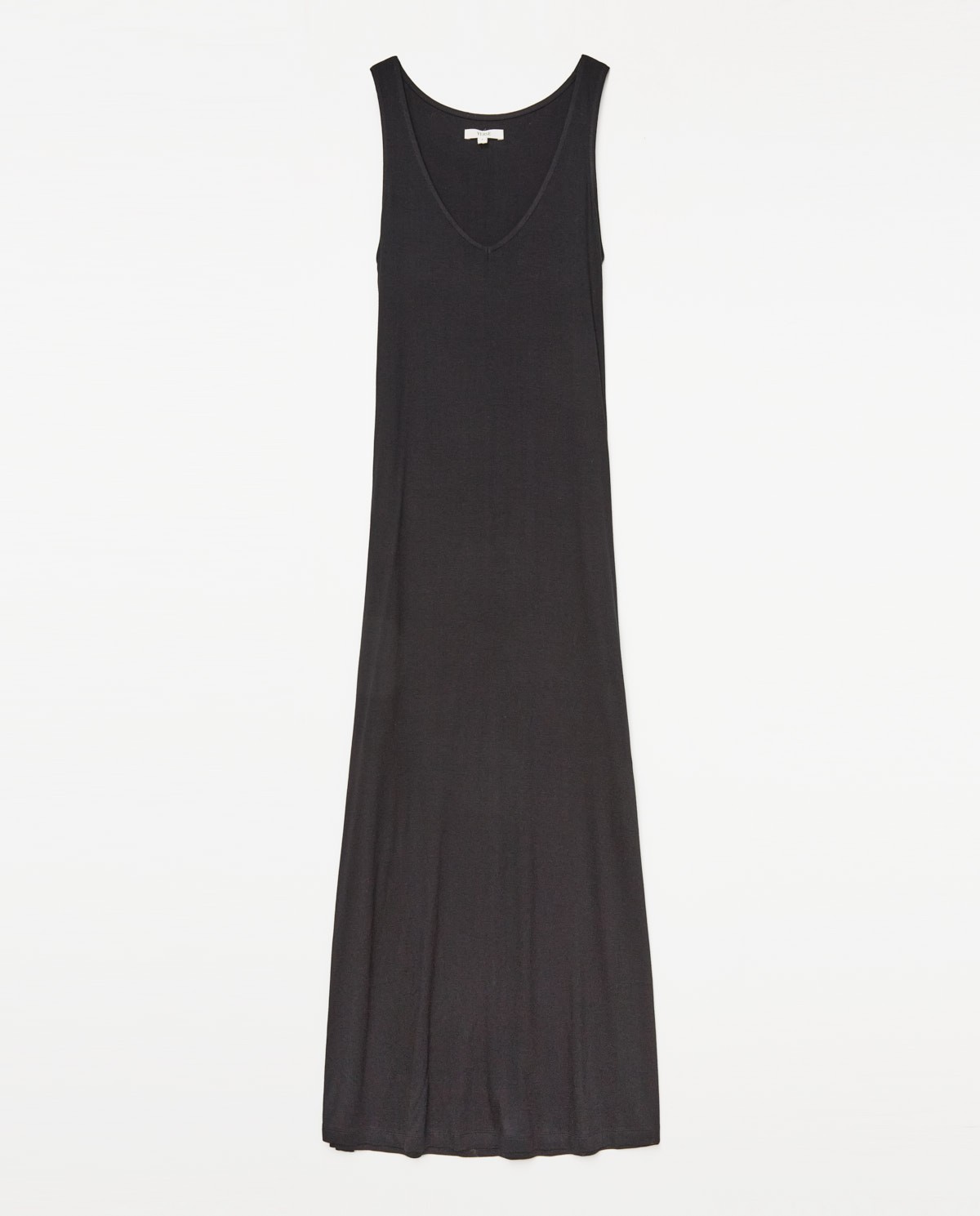 Vestido largo punto negro 5