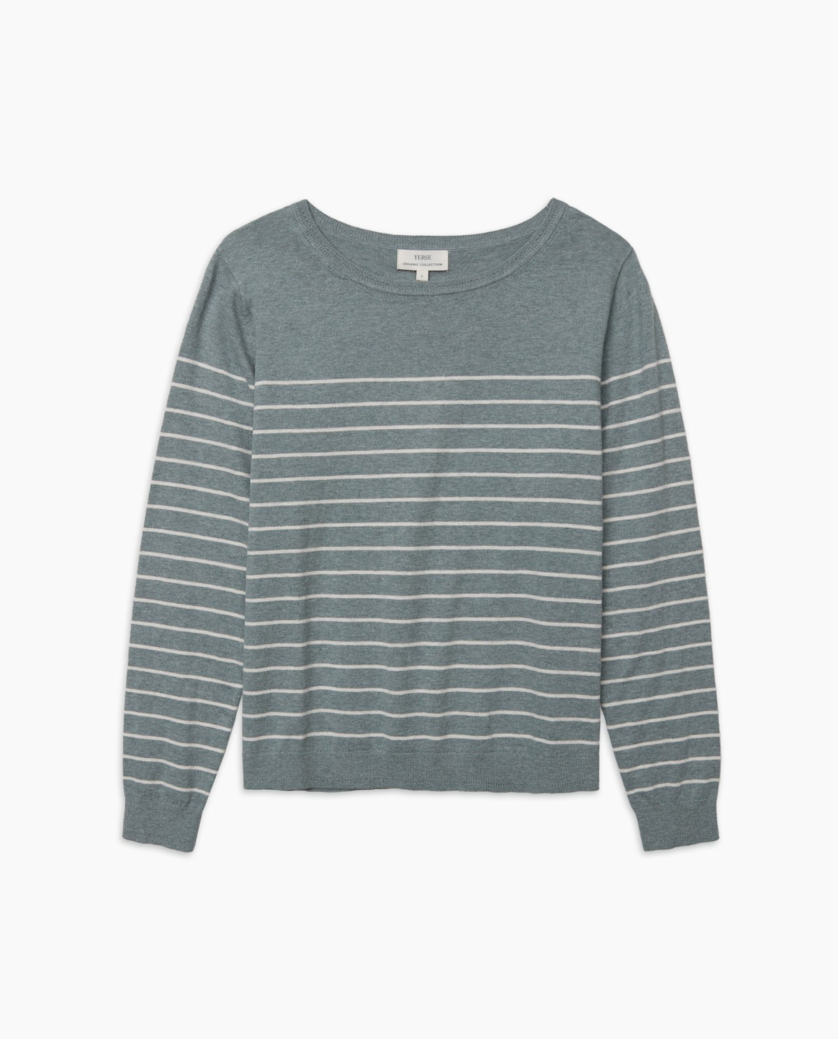 Jersey básico rayas gris verdoso 6