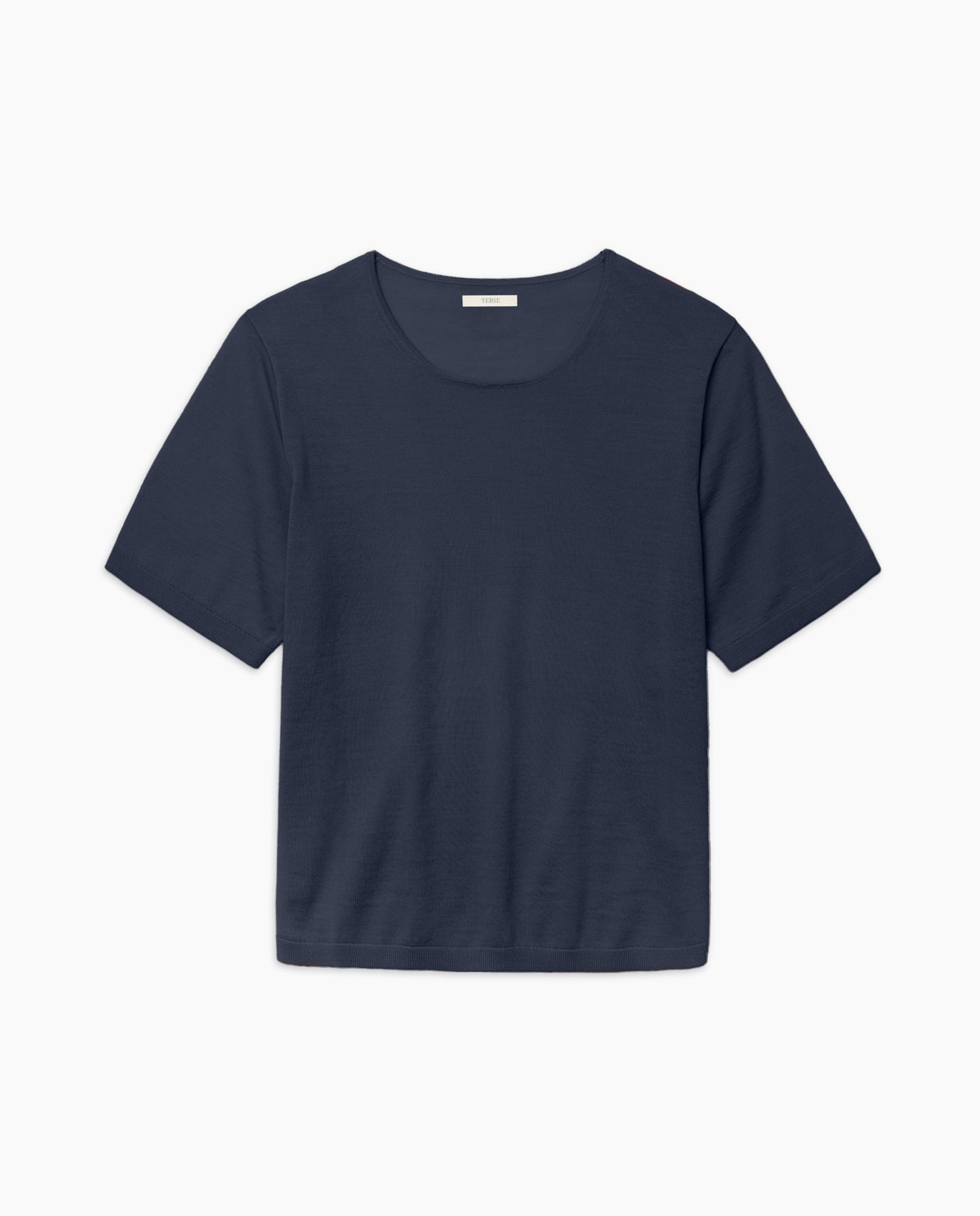Jersey 100% lana de merino azul oscuro 1