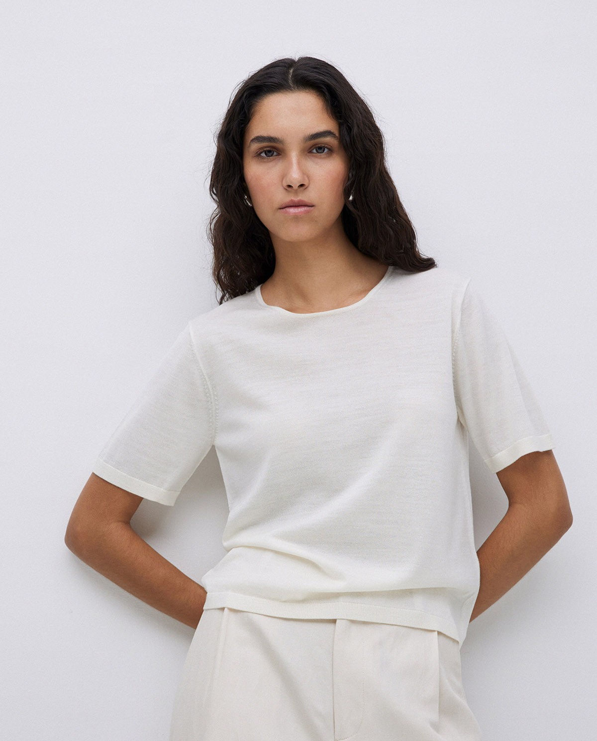 Jersey 100% lana de merino crudo