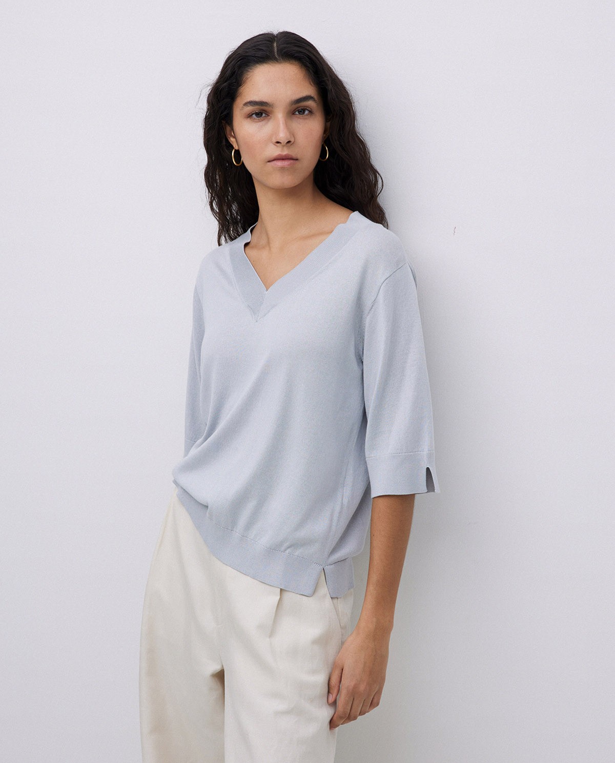 Jersey manga corta gris 2