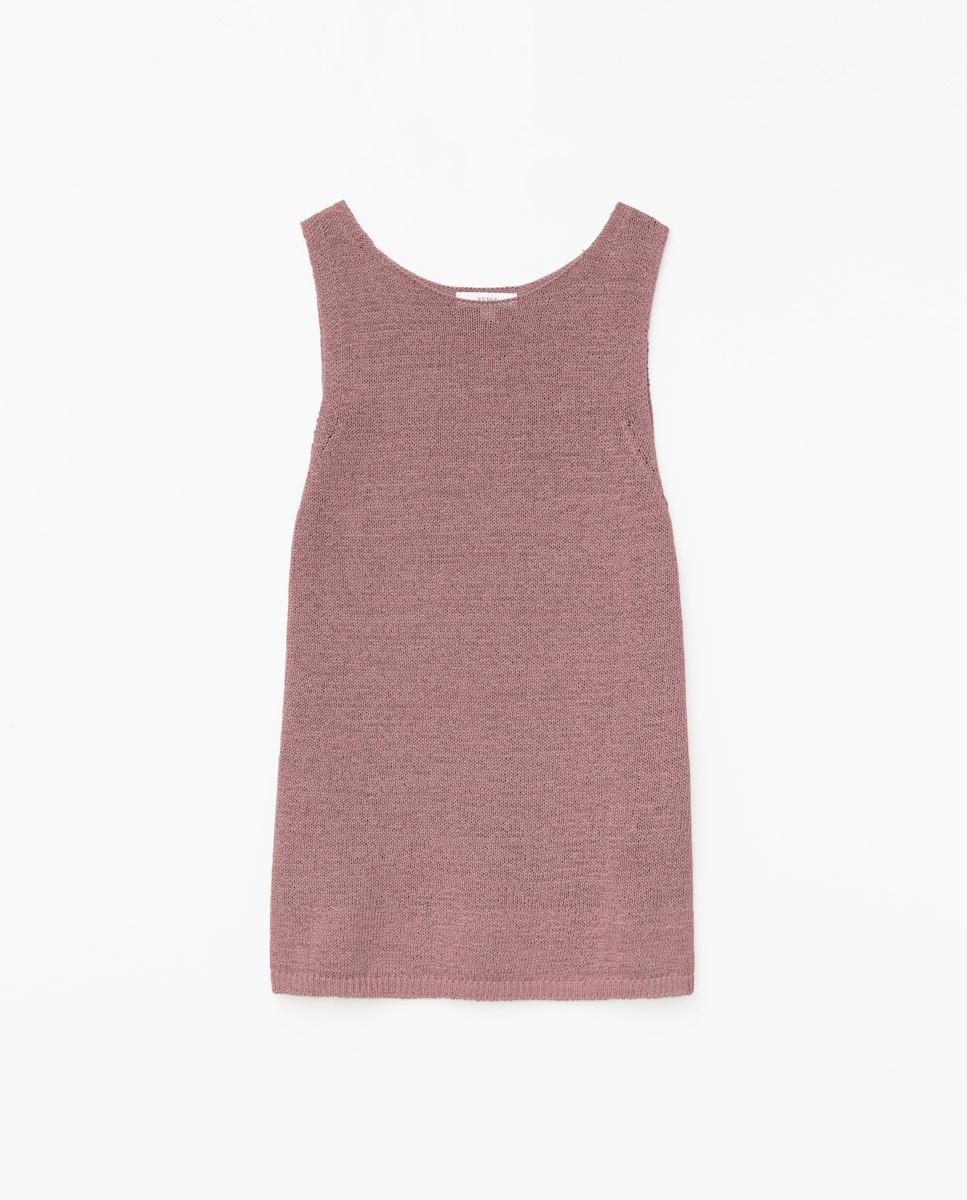 Top escote redondo rosa antiguo 1
