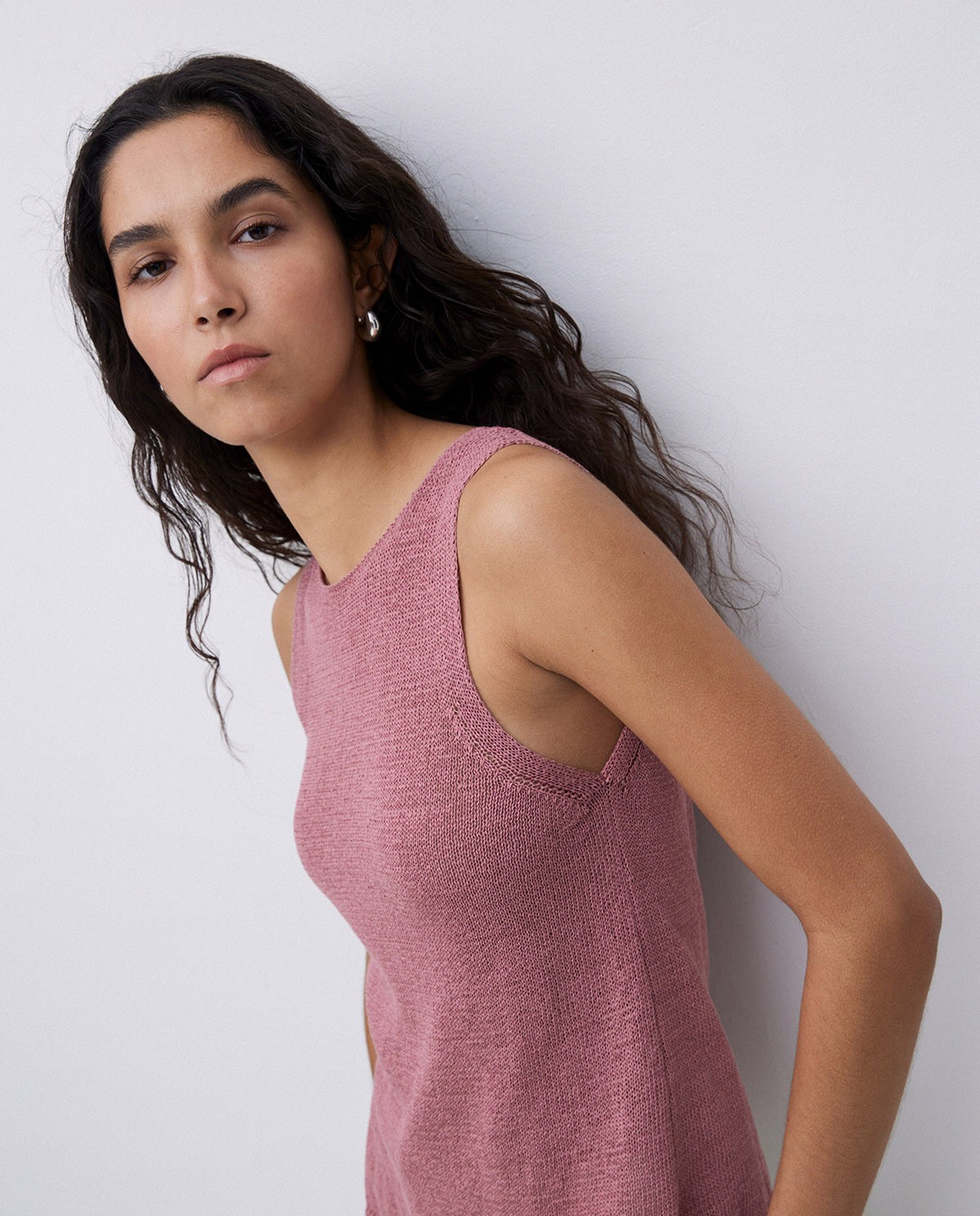 Top escote redondo rosa antiguo 2