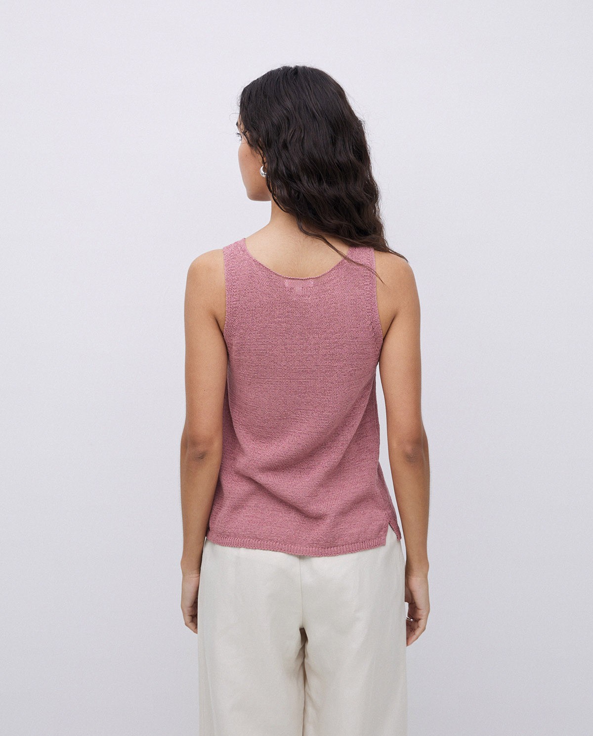 Top escote redondo rosa antiguo 6