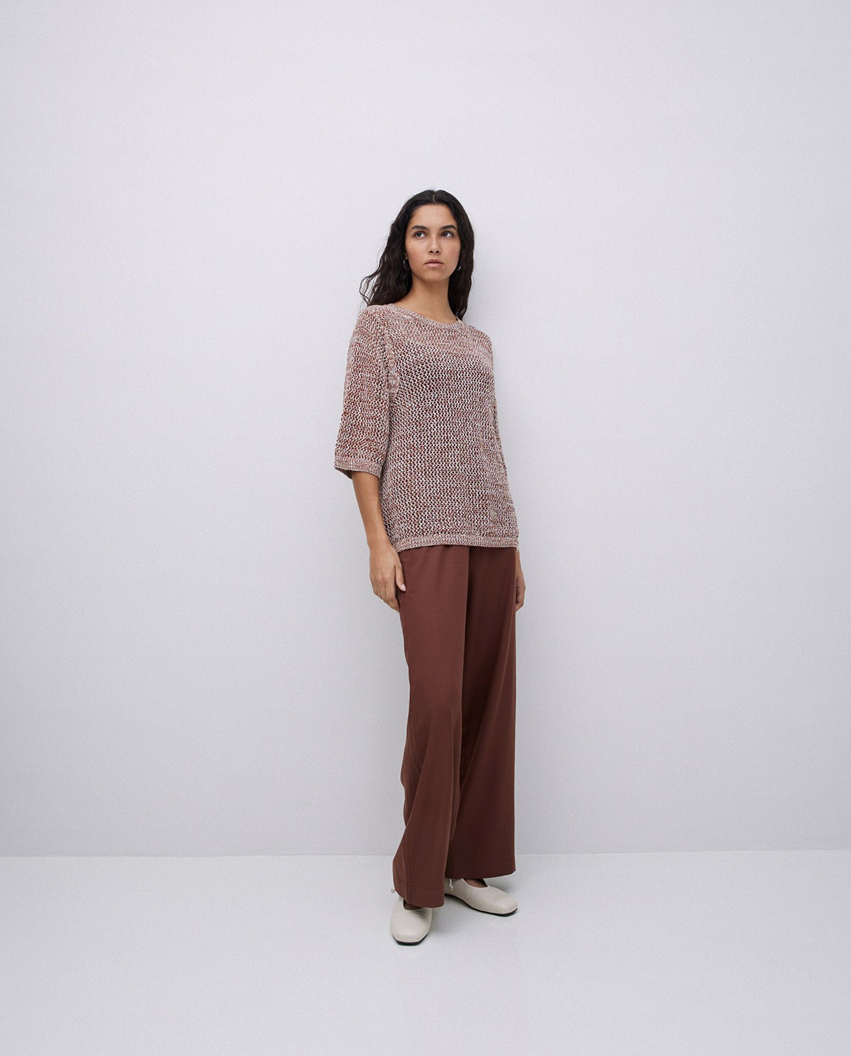 Jersey calado terracota 5