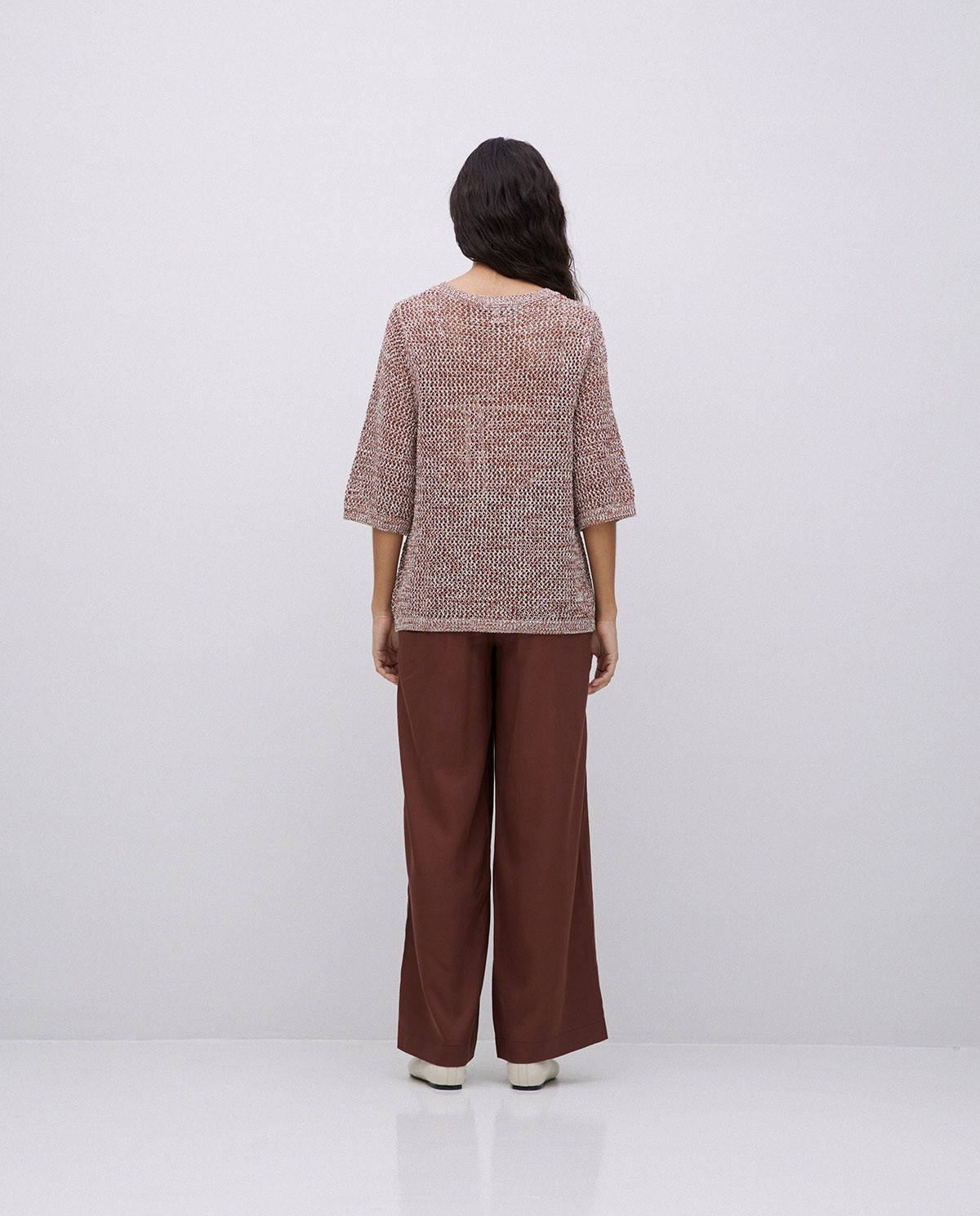 Jersey calado terracota 6