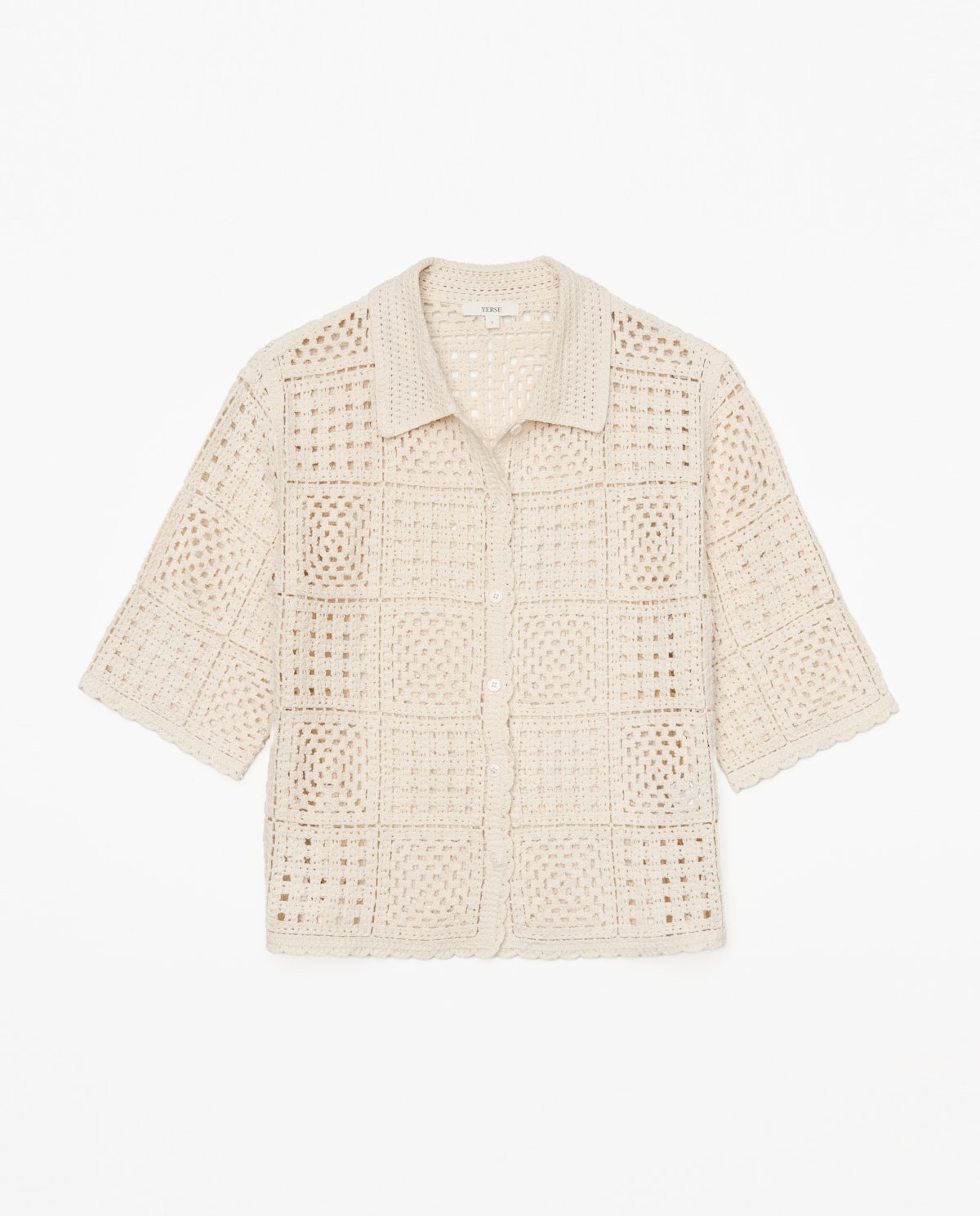 Cárdigan crochet crudo 8