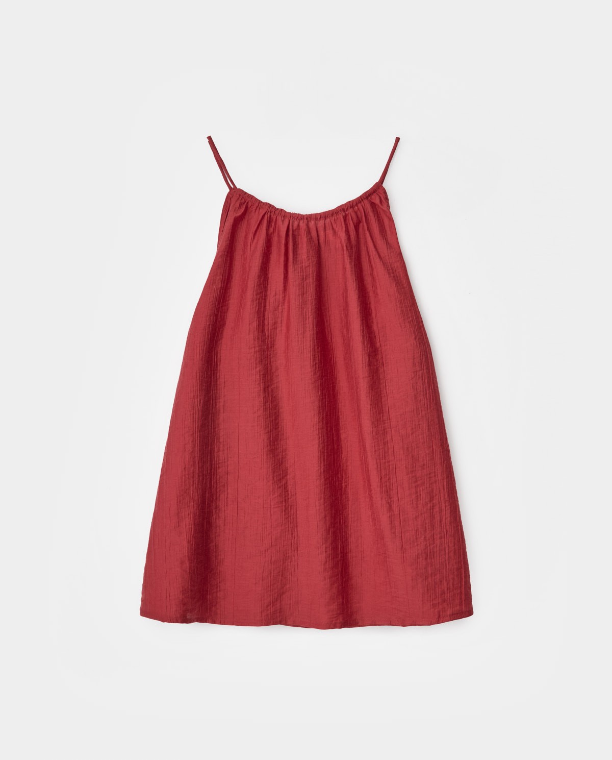 Top cuello halter lyocell rojo oscuro