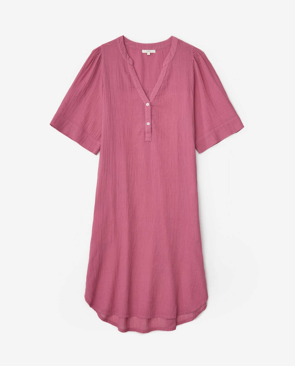 Pink cotton caftan