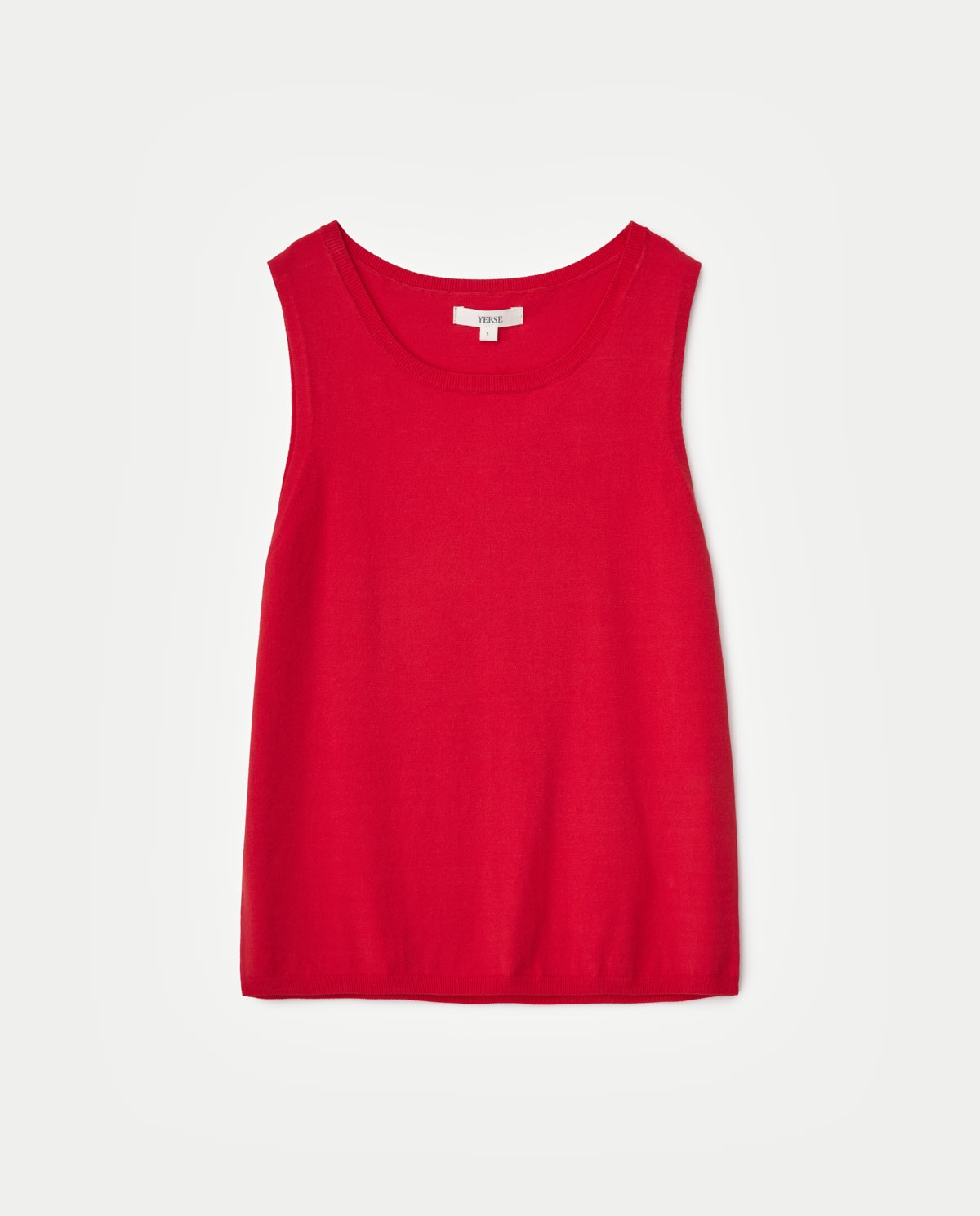 Top de punto canalé rojo 5