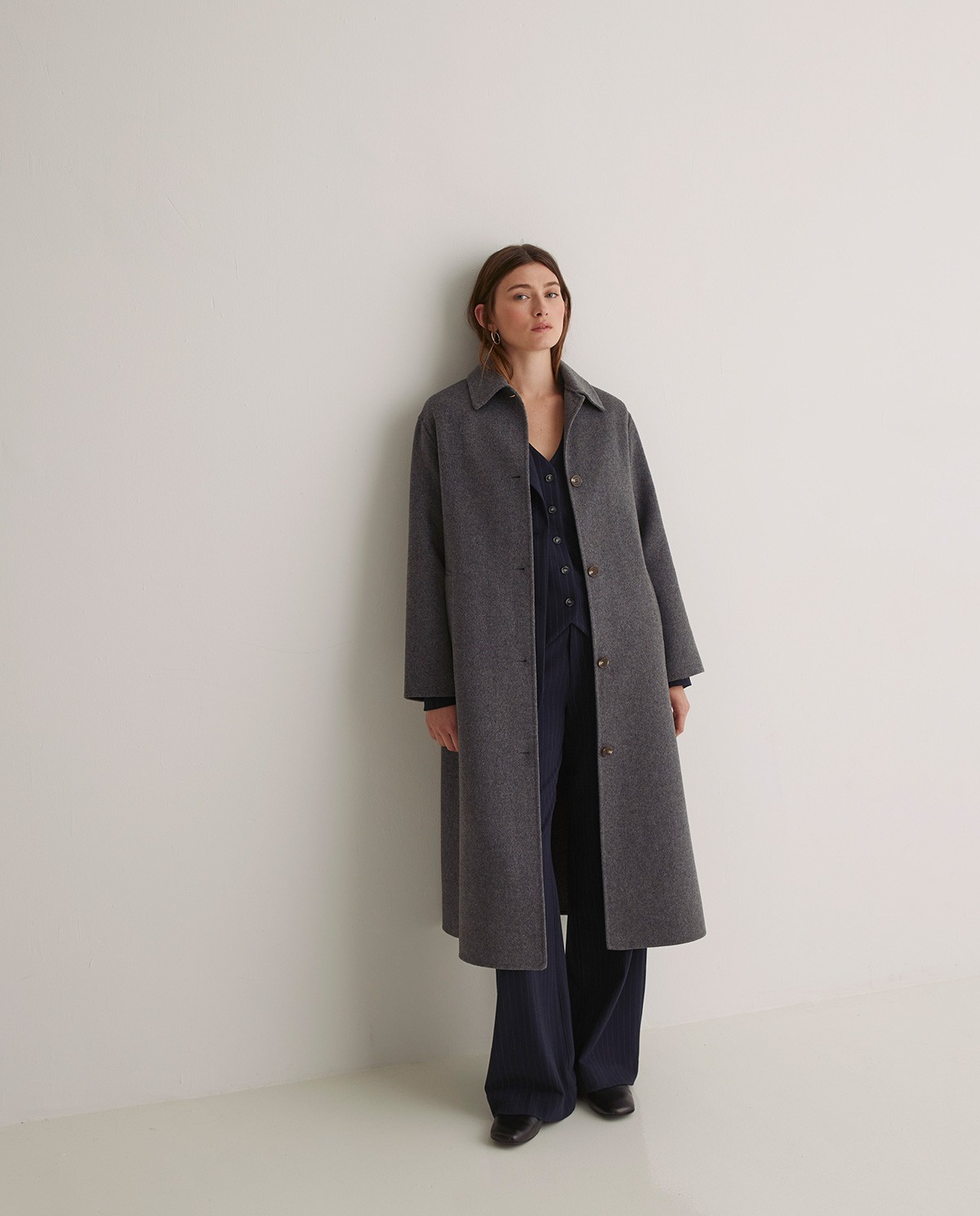 Blazer traje raya diplomática azul marino - Blazer raya diplomática 4