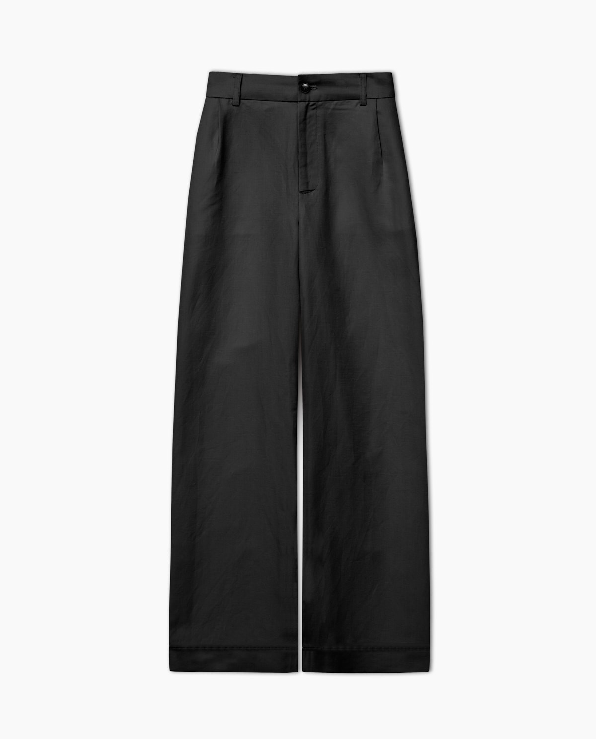 Pantalones wide leg pinzas negro 1