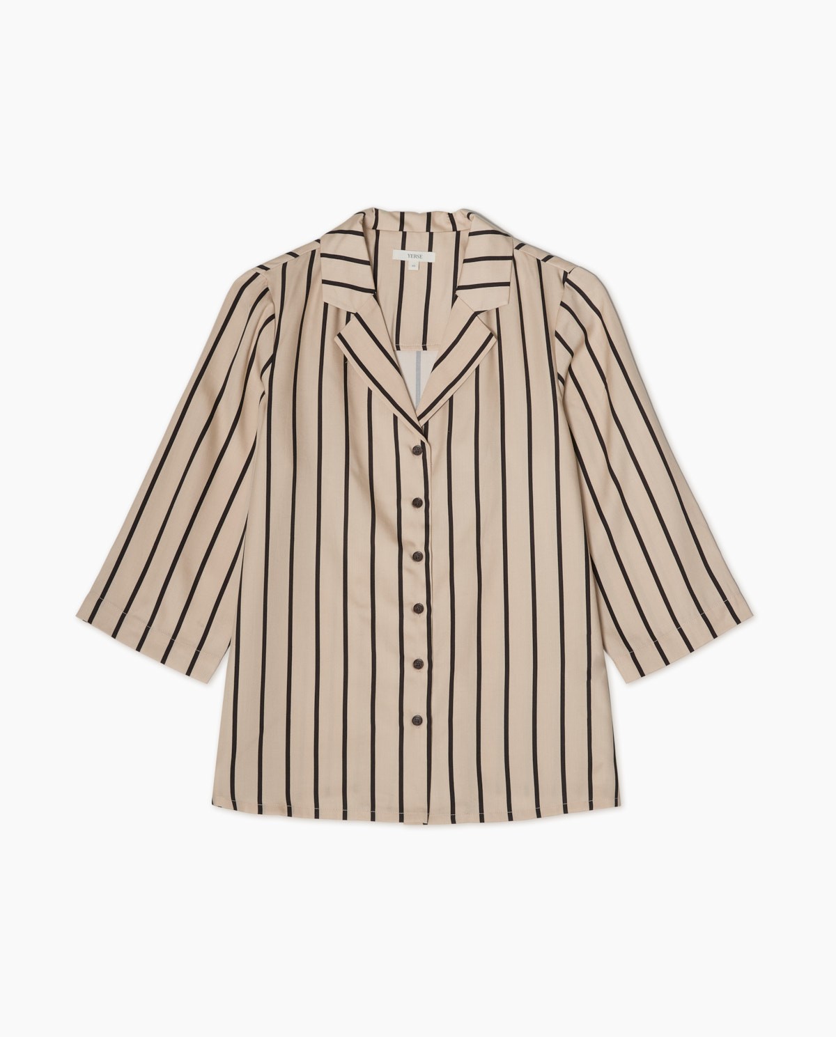 Chemise en lyocell col revers écru 8