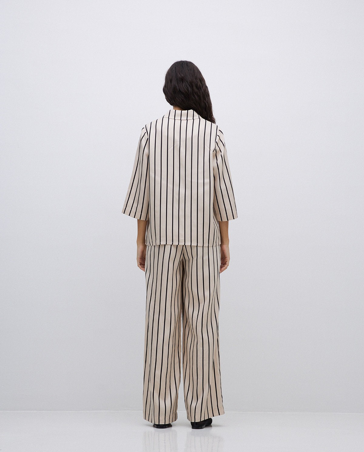 Chemise en lyocell col revers écru 6