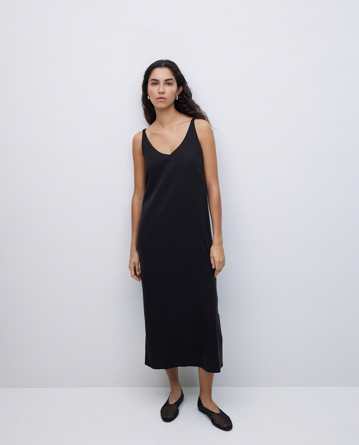Vestit tencel en punta negre 4