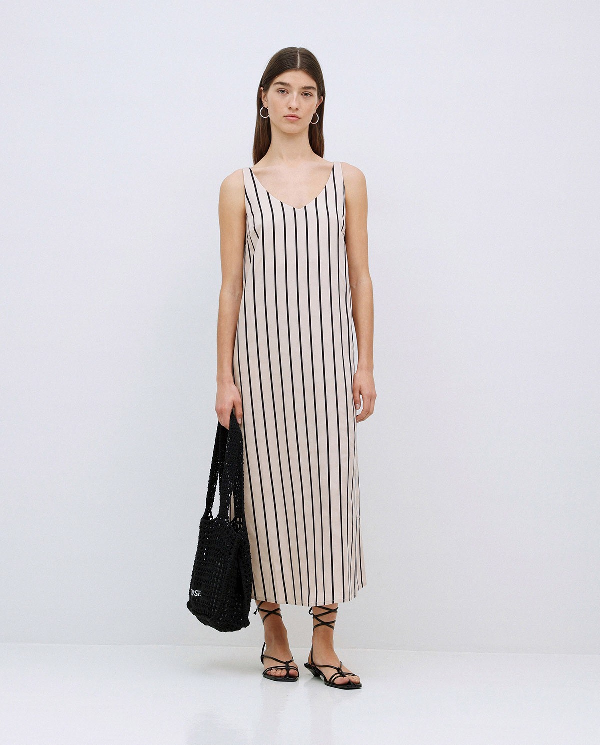 Vestido tencel pico crudo 3