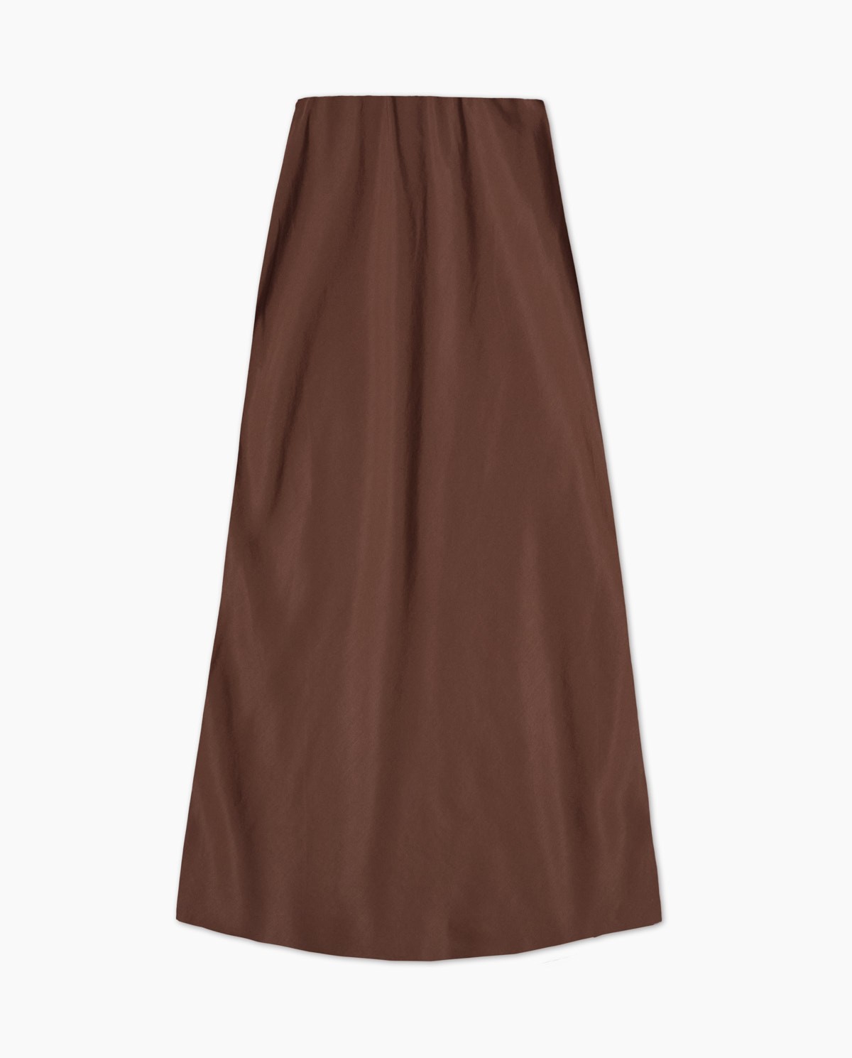 Falda midi tencel chocolate 5