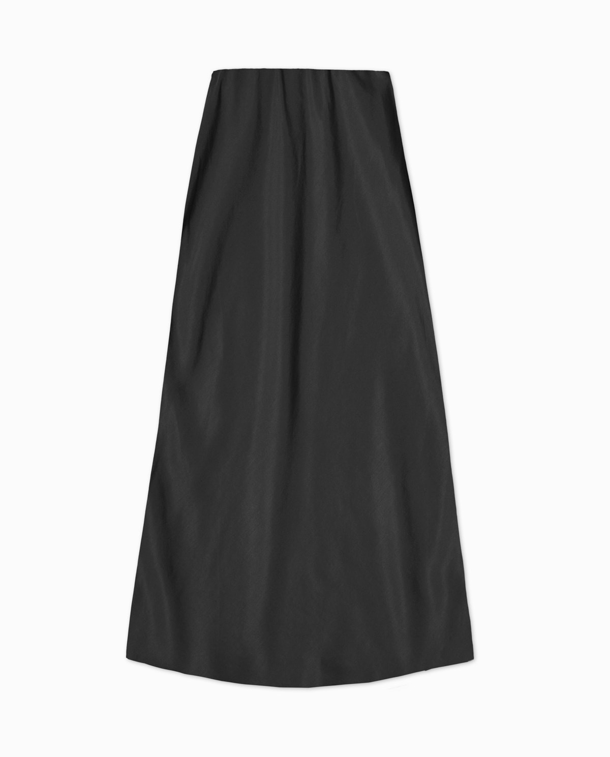 Falda midi tencel negro 5