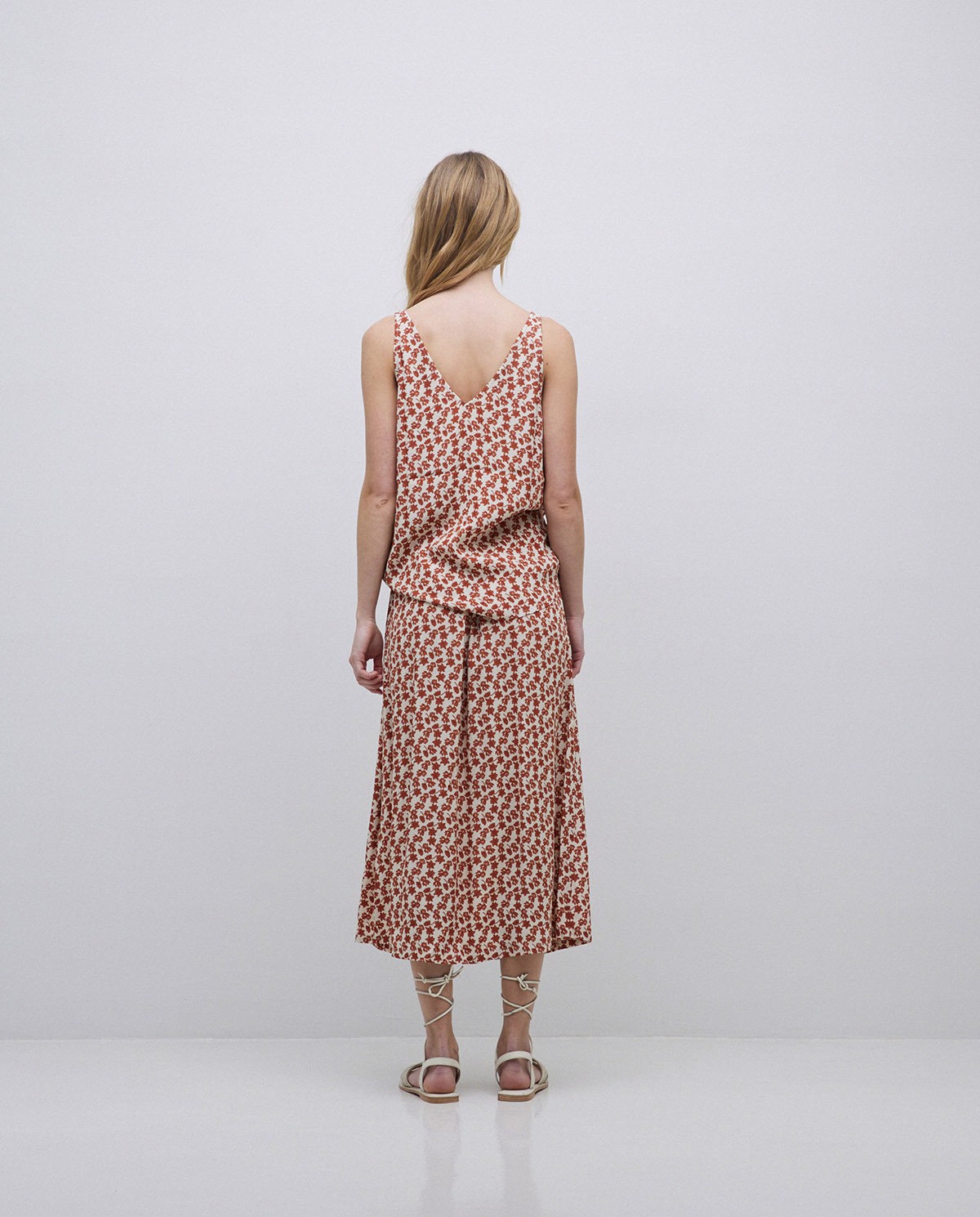Top tirantes floral terracota 5