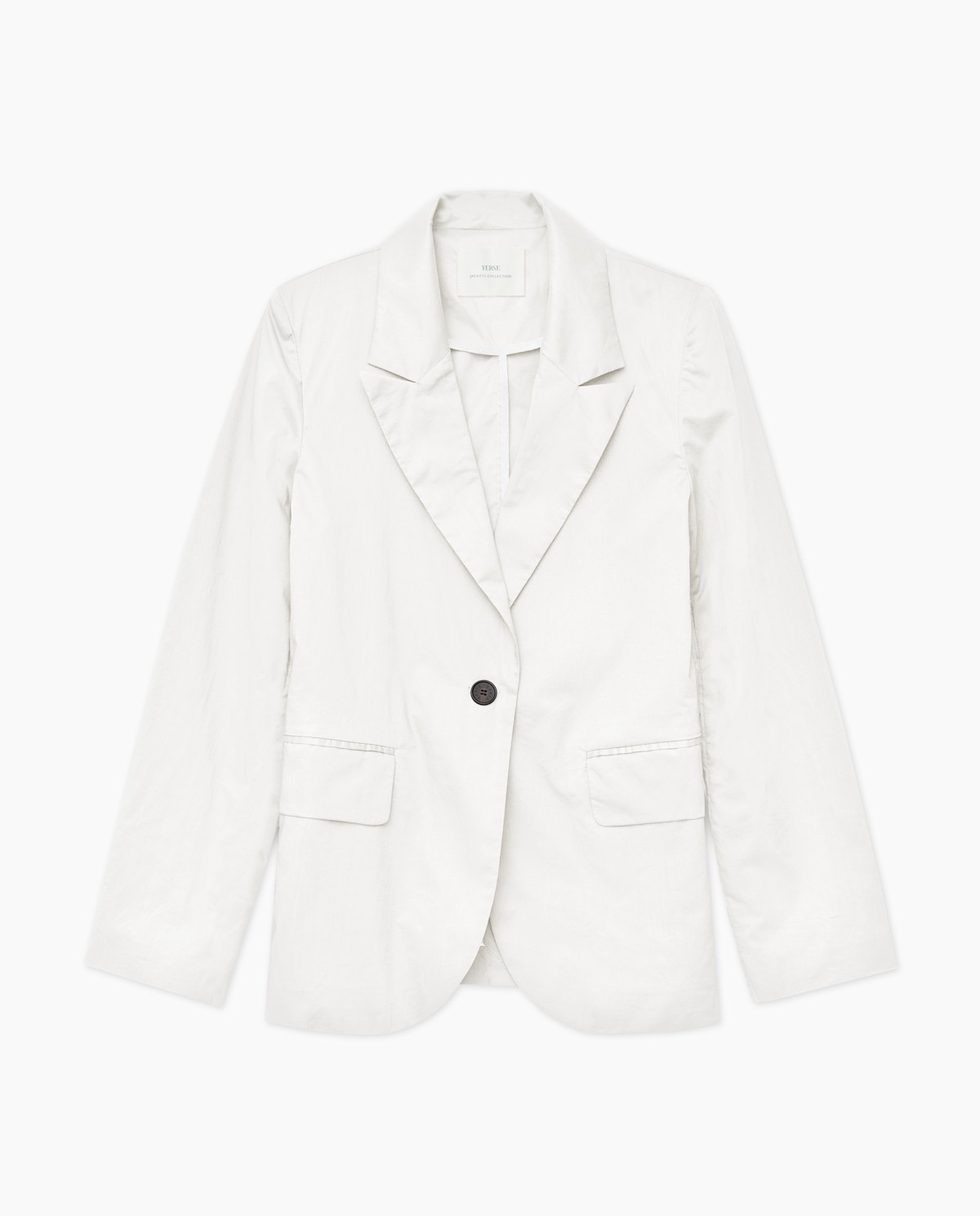 Blazer en popeline blanc 7