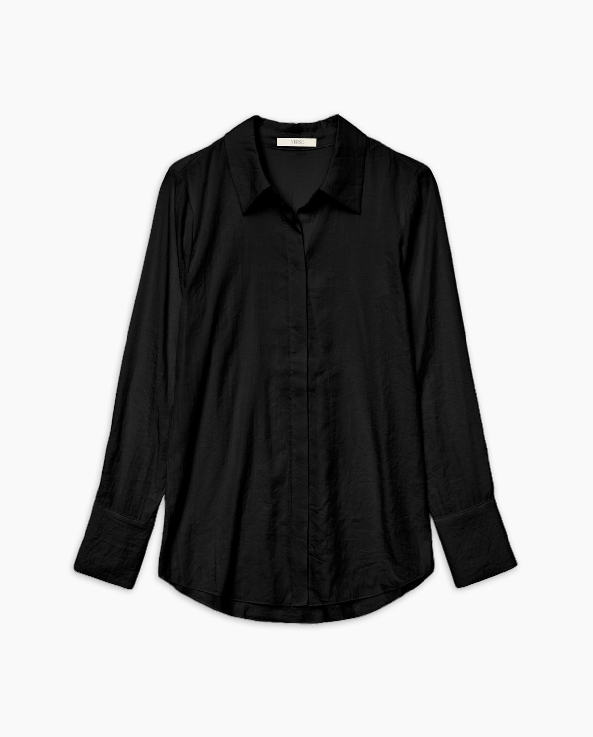 Black flowy viscose shirt 10