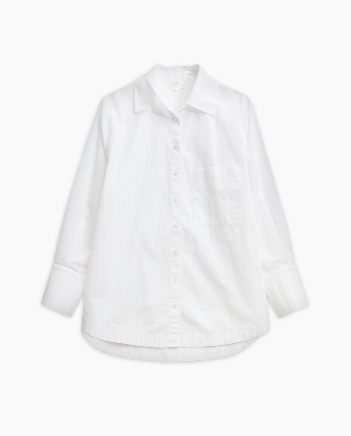 White plain poplin shirt 7