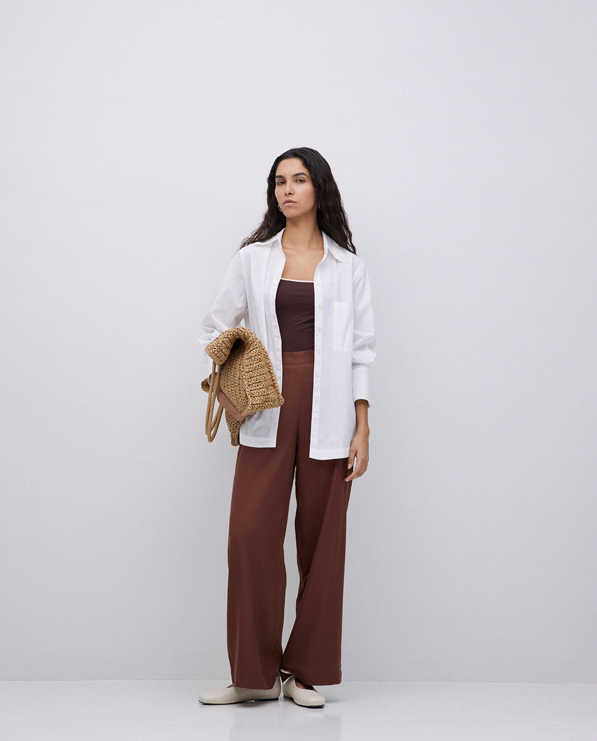 White plain poplin shirt 5