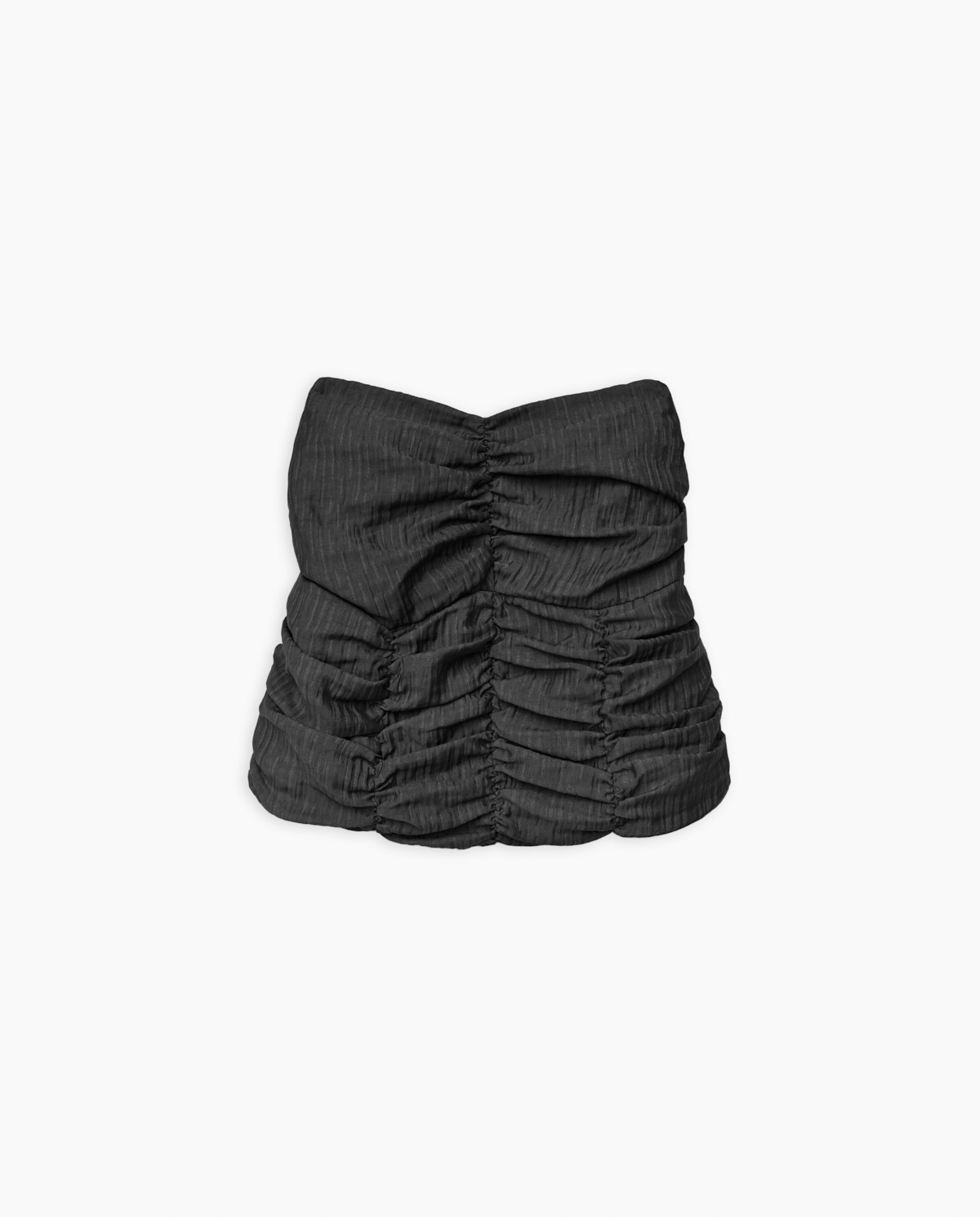 Top drapé noir épaules nues 5