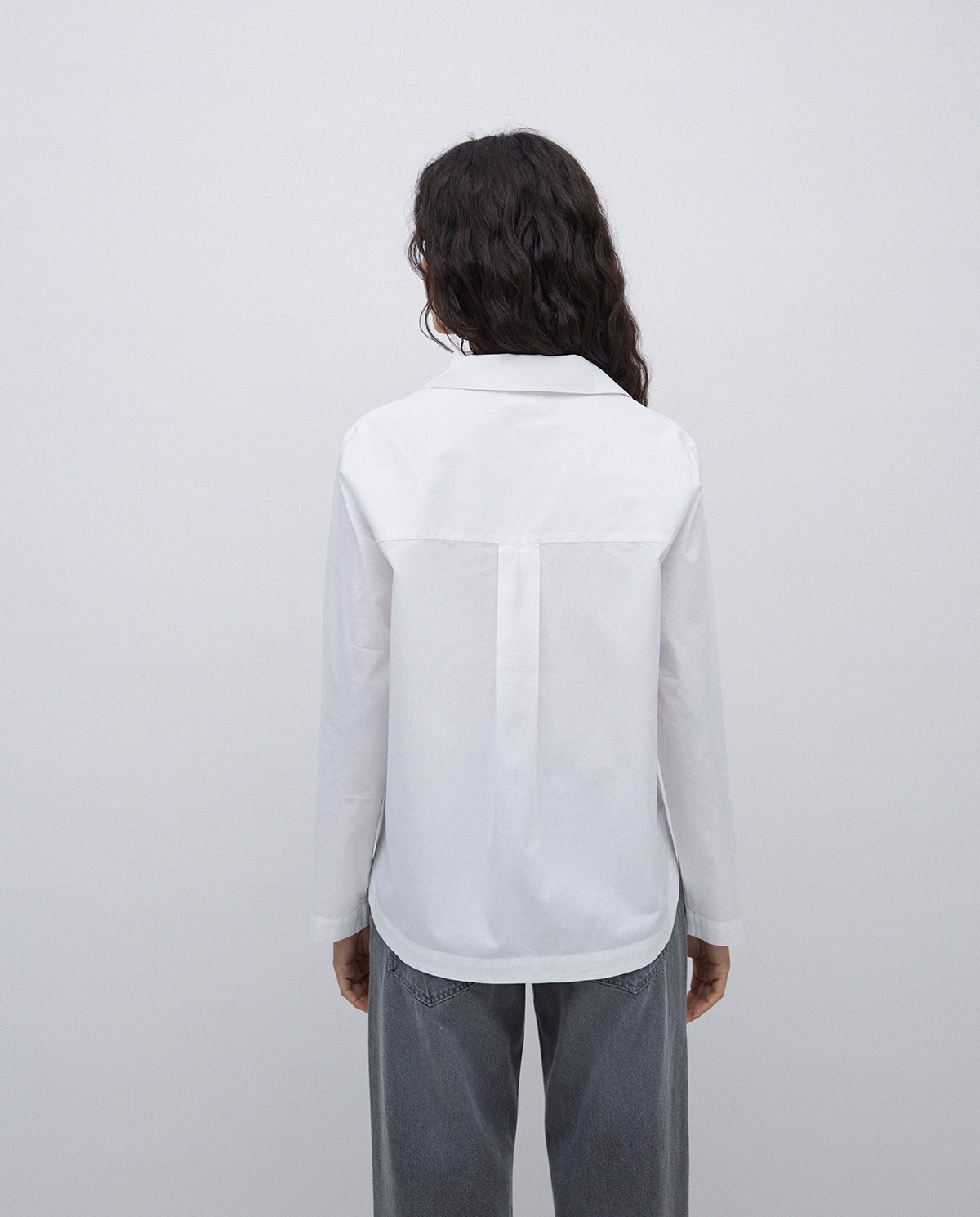 Camisa popelín algodón orgánico blanco 5