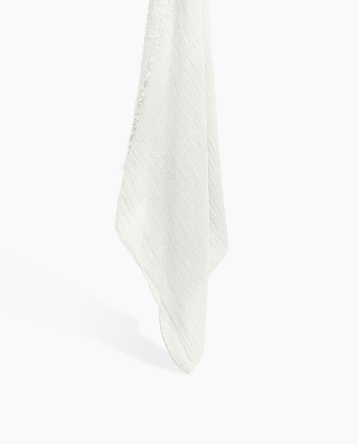 Foulard mousseline de coton et lin brut 2