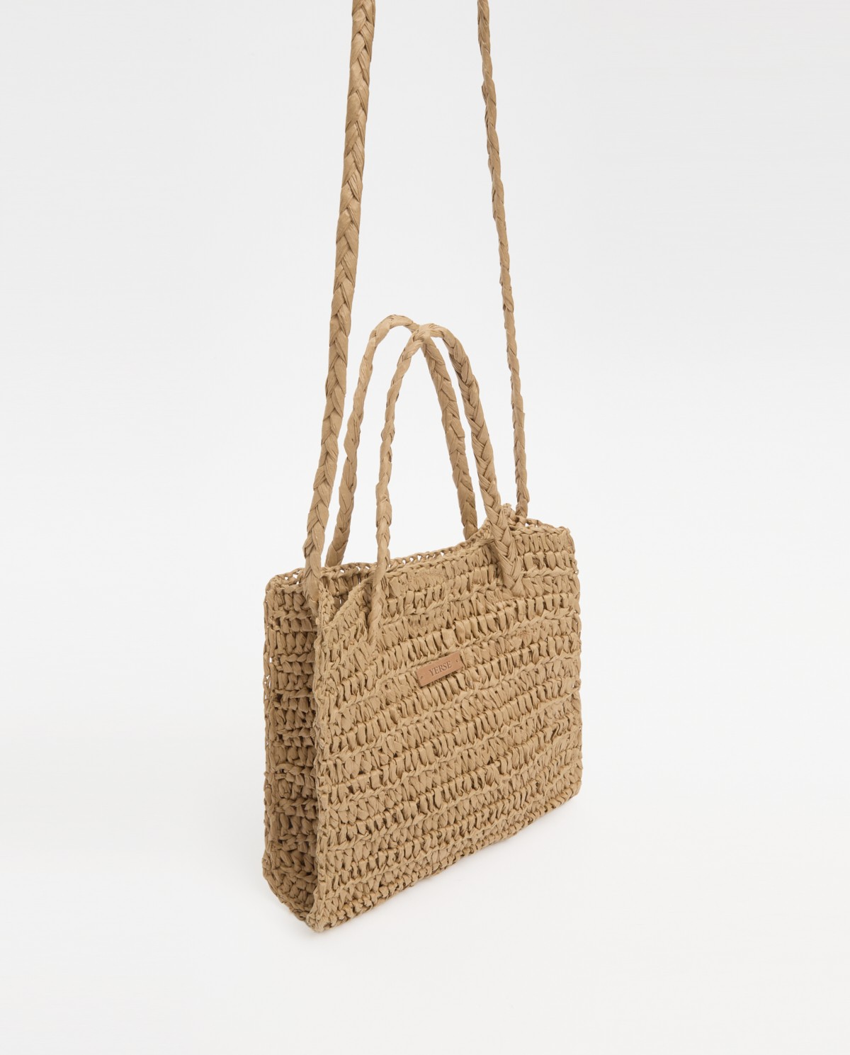 Natural raffia shoulder bag 7