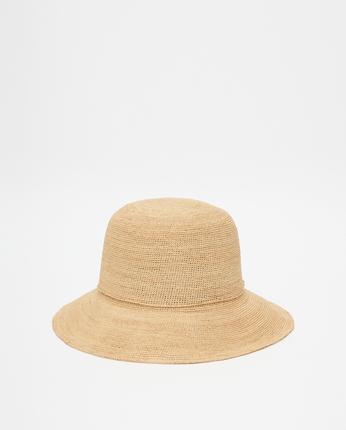 Sombrero handmade rafia camel