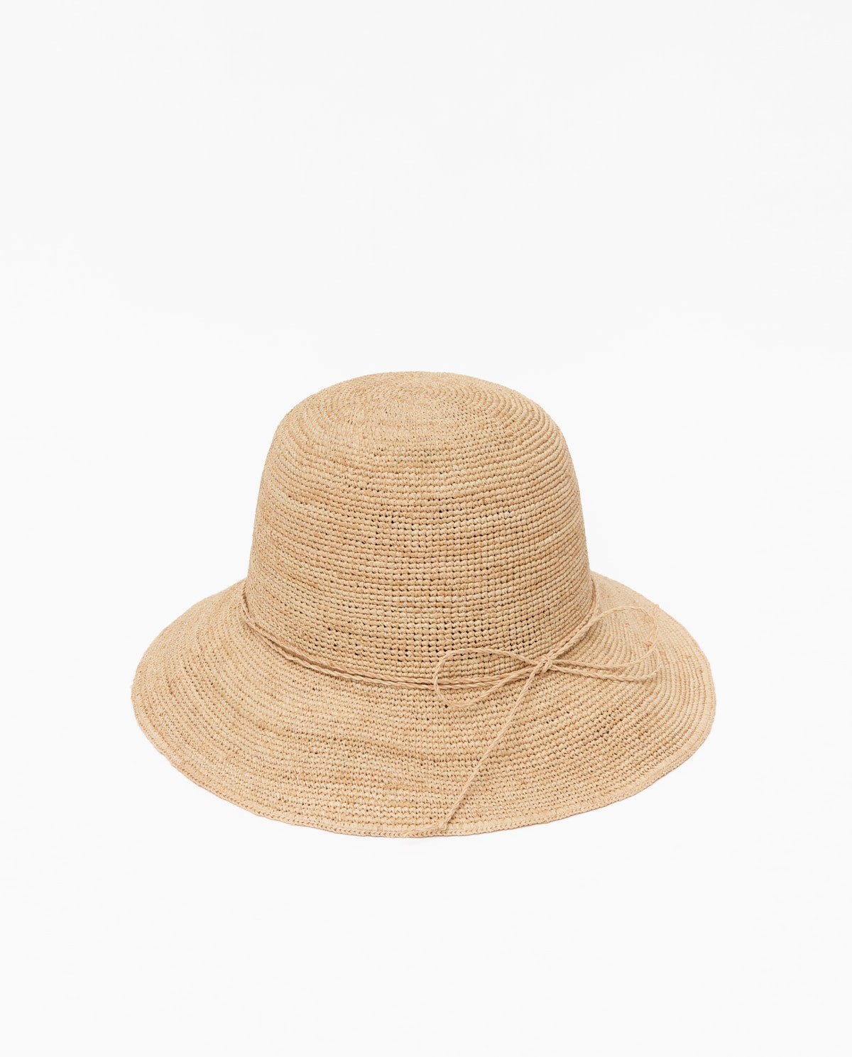 Sombrero handmade rafia camel