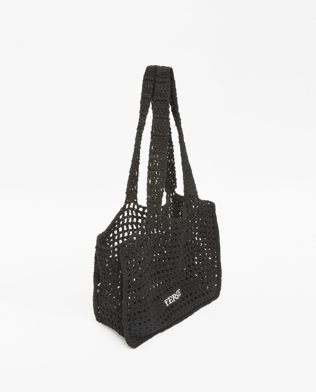 Sac en macramé noir fait main 3