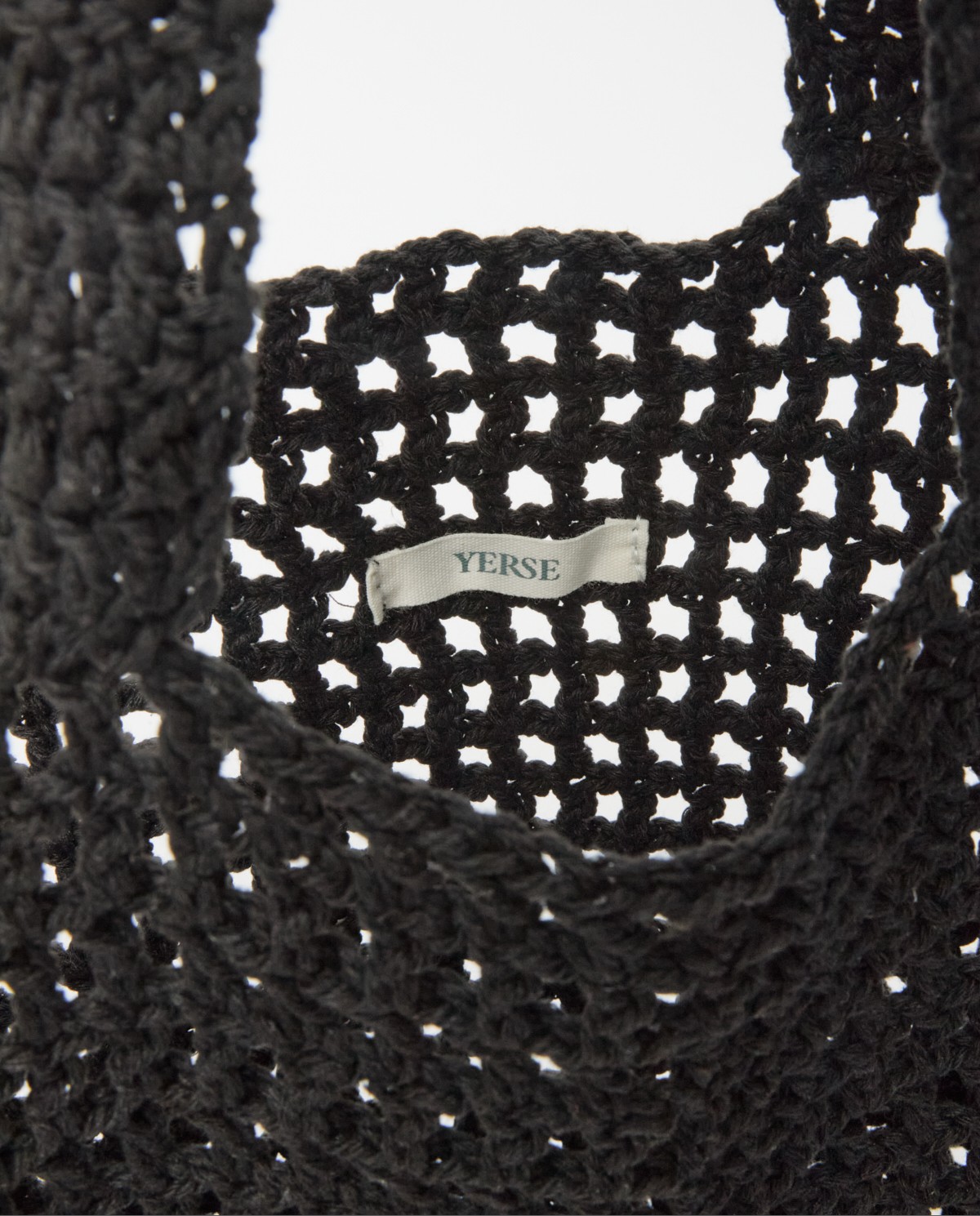 Sac en macramé noir fait main 2