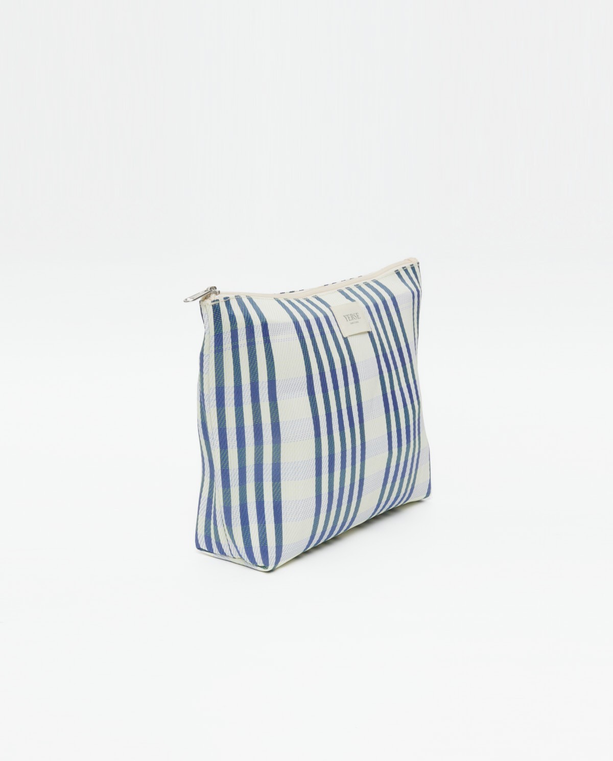 Pochette à carreaux bleu 3