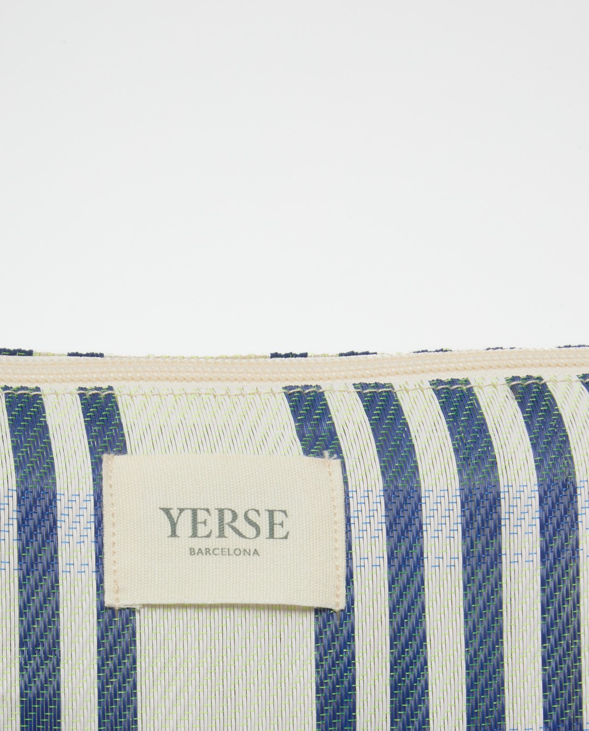 Pochette à carreaux bleu 2