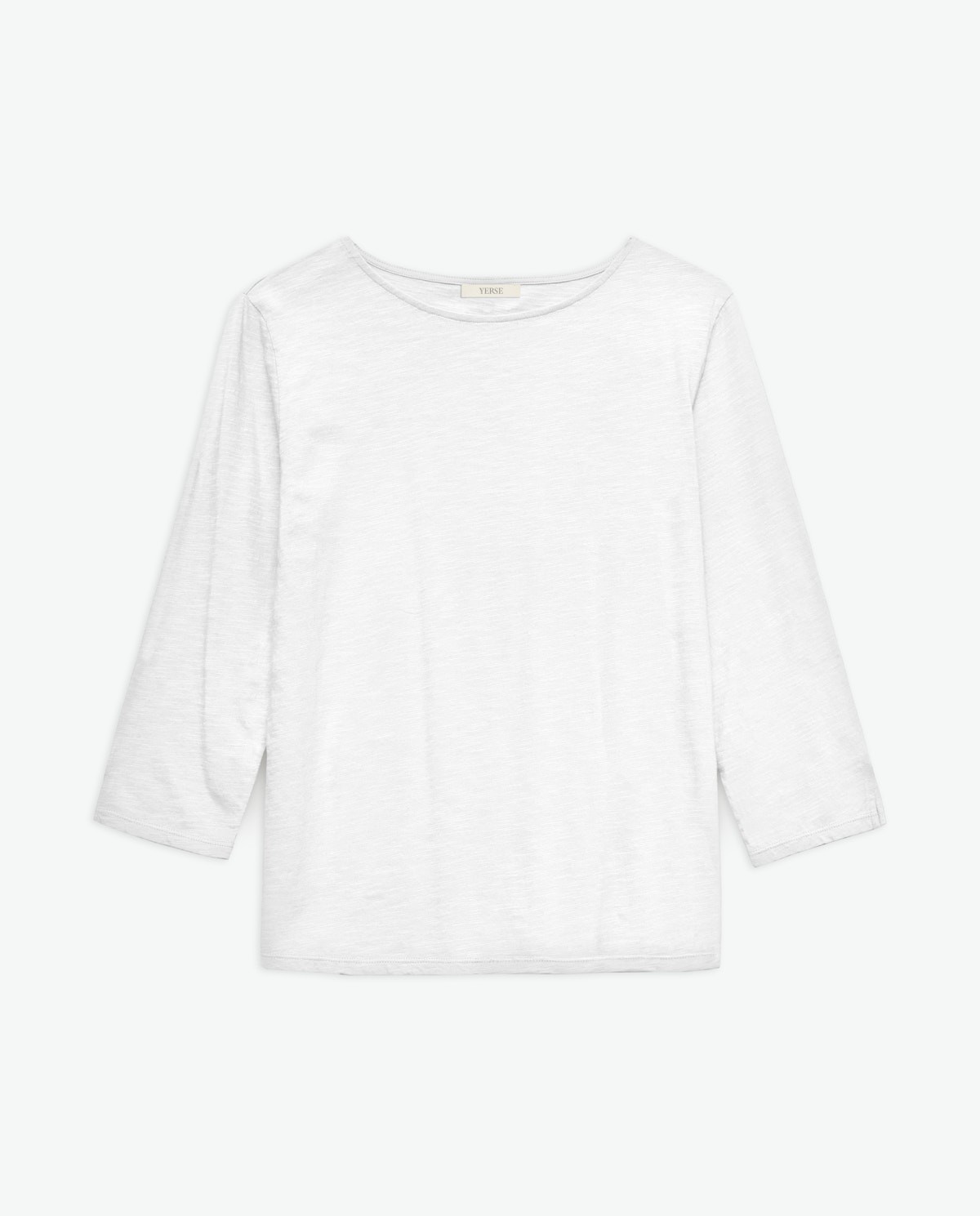 Camiseta 3/4 algodón flamé blanco 6